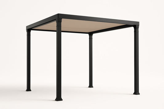 Pergola de Jardin Aluminium Noir 3x3 m