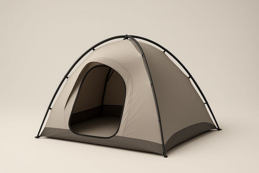 Tente de camping dôme 2 personnes Beige