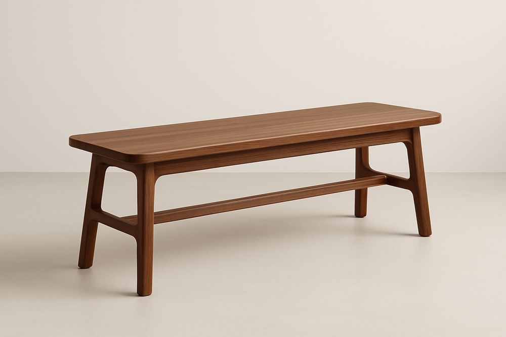 Banc en Bois Massif Marron 120x40x45 cm