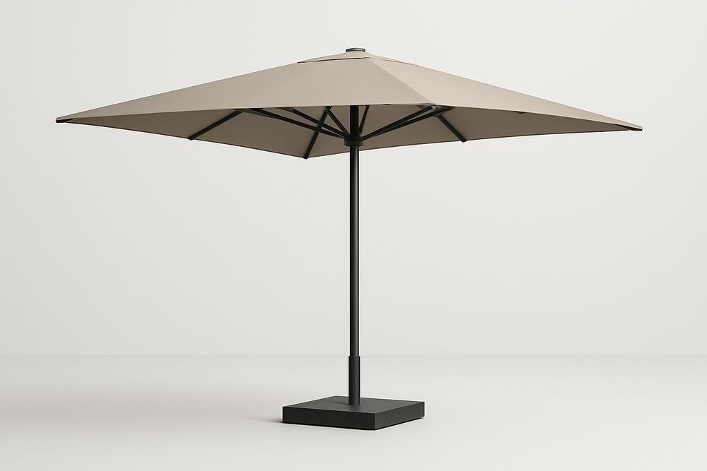 Parasol octogonal 3m polyester beige aluminium