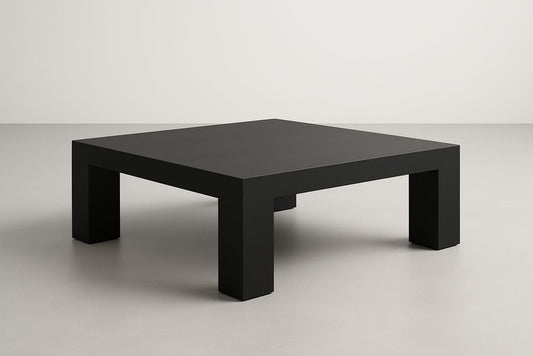 Table basse carrée 90 cm MDF Noir